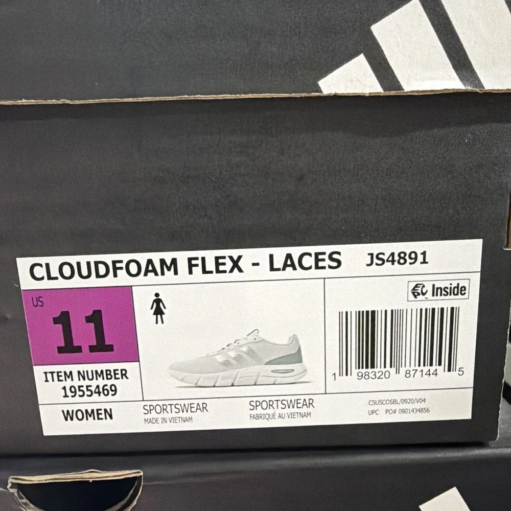 Adidas‎ Women's Cloudfoam Flex -  Sneakers Shoes JS4891 Size 11 New